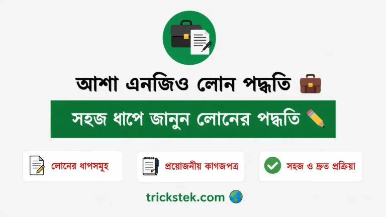 আশা এনজিও লোন পদ্ধতি